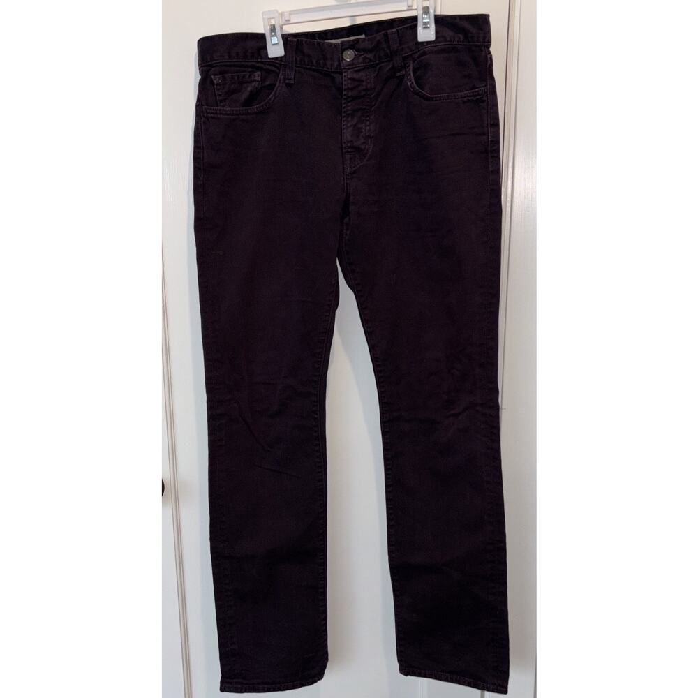 Vince Men’s Button Fly 5 Pocket Jeans Straight Leg Size 33 Purple Plum